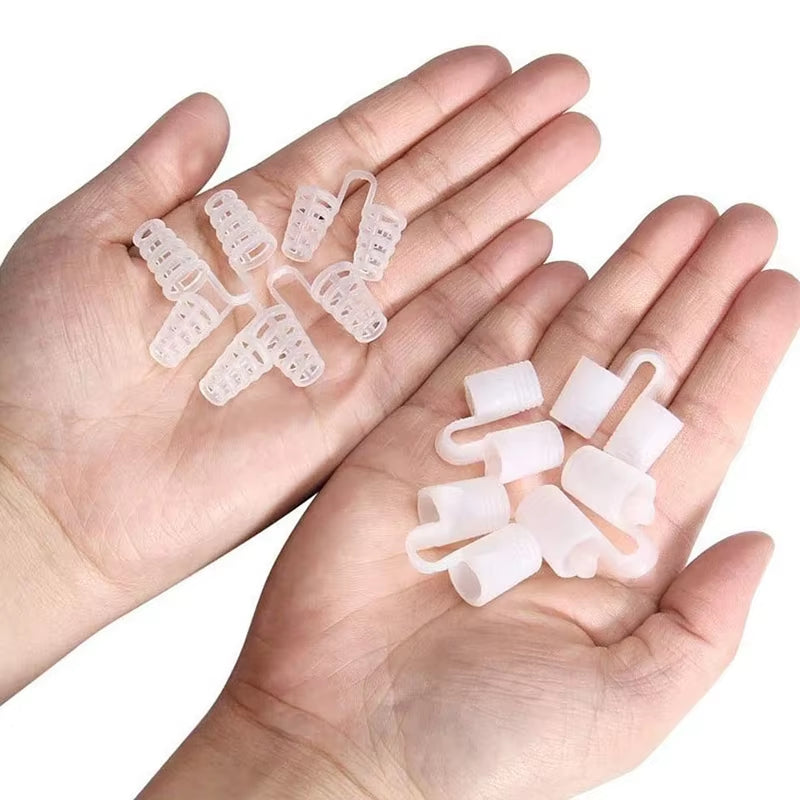 Anti Snoring Device to Stop Snoring Nose Clip for Easy Breathing Improvement Sleep Assistance Apnea 4Pc at Night